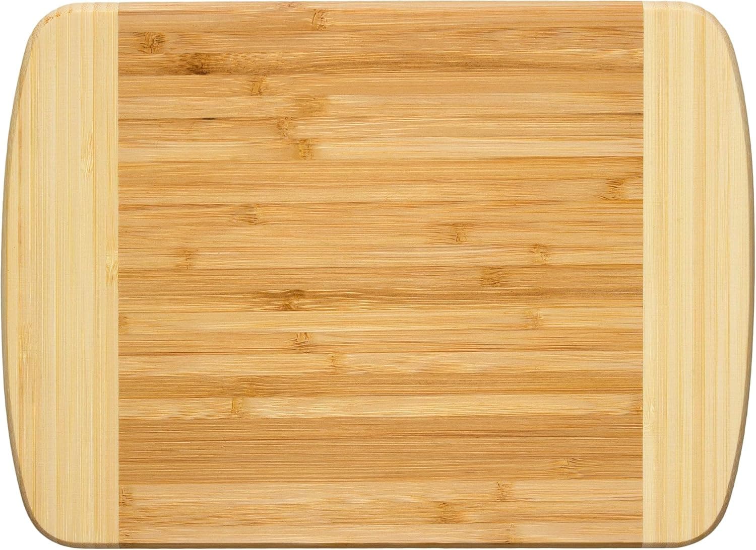 Totally Bamboo Hana Cutting Board – 10" x 7" Small Bamboo Prep Board | Lightweight, Durable & Gentle on Knives | Stylish Compact Cutting Surface for Chopping Fruit, Veggies & Garnishes