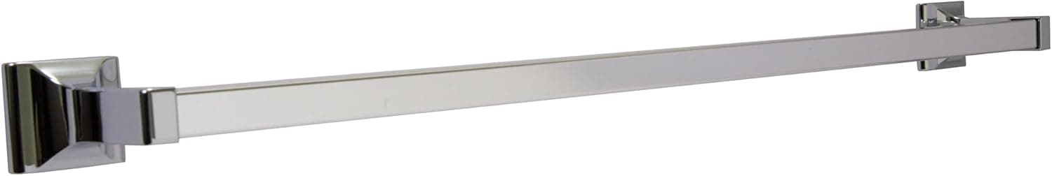 Design House 30 in Millbridge Towel Bar, Standard Wall Mount, Concealed Screws, Easy Installation, Polished Chrome, 31.96 in L x 1.81 in W x 3.15 in H, Item 533034