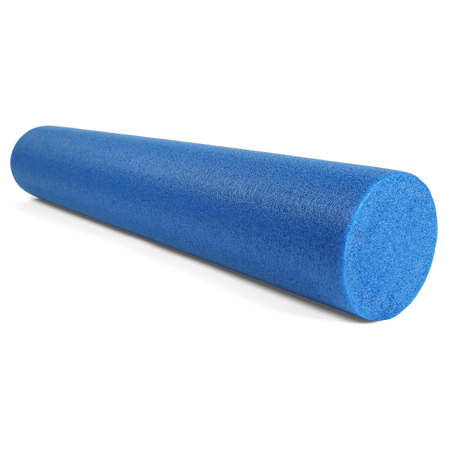 CanDo Blue PE Foam Rollers for Fitness, Exercise Muscle Restoration, Massage Therapy, Sport Recovery and Physical Therapy for Homes, Clinics, and Gyms 6" x 36" Round