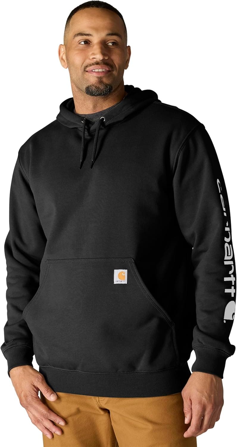 Carhartt Men's Loose Fit Midweight Logo Sleeve Graphic Sweatshirt