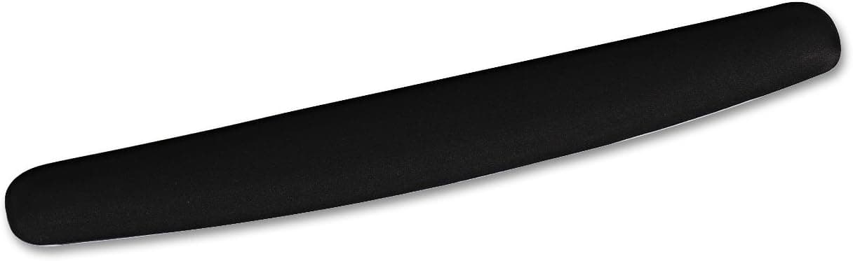 3M WR209MB Foam Keyboard Wrist Rest, Nonskid Base, Black