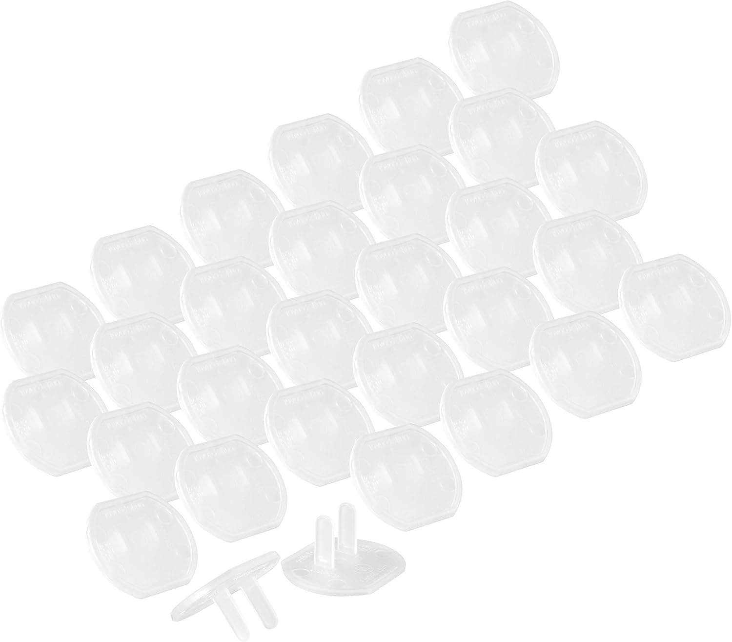 Power Gear Outlet Covers Baby Proofing Child Proof Plug Covers for Electrical Outlets Easy Install Outlet Plug Covers UL Listed Shock Prevention Clear 51175 30 Count