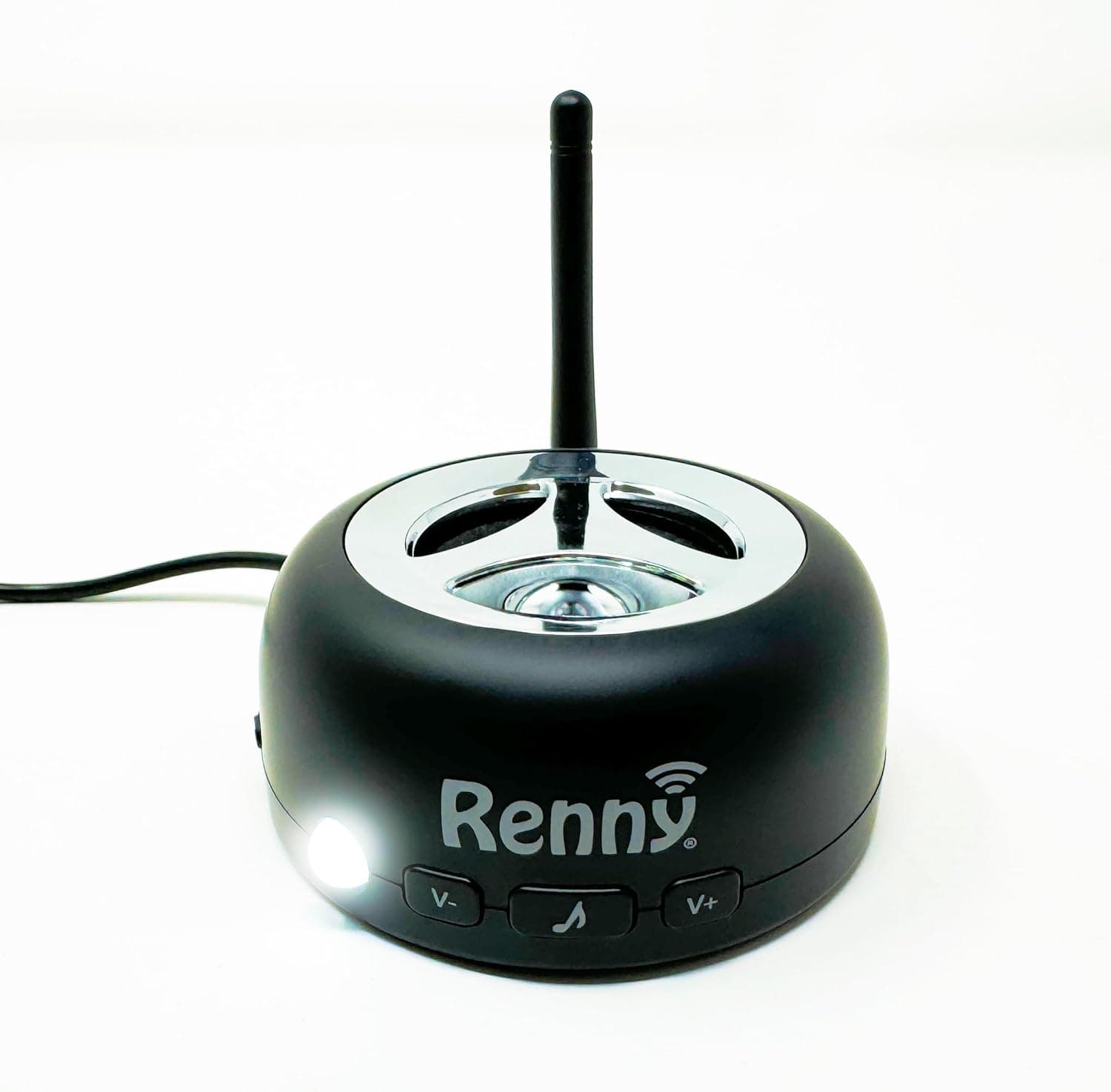 RENNY - Loud Cell Phone Ringer, Amplifier & Flasher for Hearing Impaired & Noisy Environments (117dB) | Wireless Bluetooth Auto-Connect | 5 Selectable Ringtones | No Missed Calls
