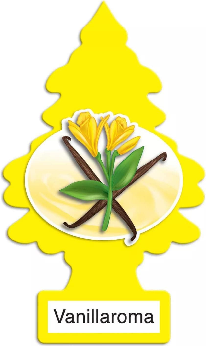 LITTLE TREES Car Air Freshener | Hanging Paper Tree for Home or Car | Vanillaroma | 3 Pack