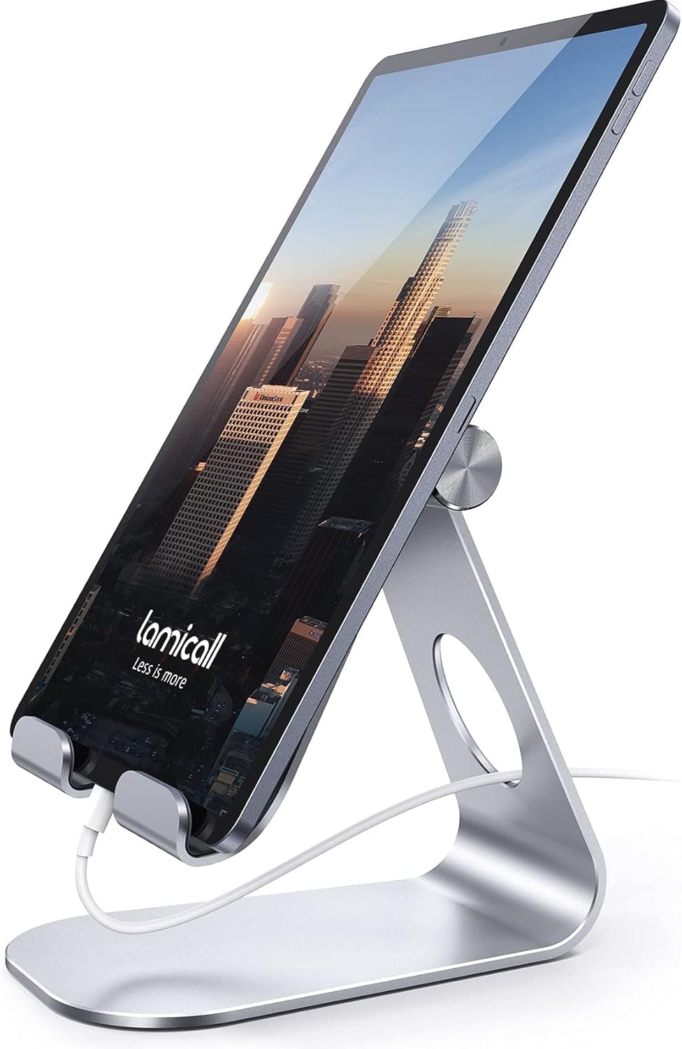 Lamicall Tablet Stand, Adjustable Tablet Holder - Desktop Stand Dock Holder Compatible with 4-13" Tablets, iPad Pro 11, 9.7, 10.5, 12.9 Air Mini, Kindle, Tab, iPhone Air 17 Pro Max, Switch Stands