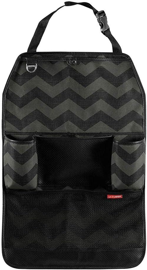 Skip Hop Back Seat Car Organizer, Style Driven, Black, 0.6 lb