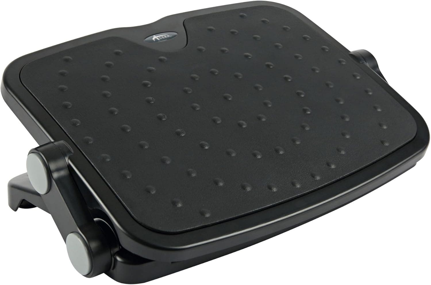 Alera ALE Soft Cushioned Ergonomic Footrest, 14w x 19 5/8d x 3 3/4 to 7 1/2h, Black