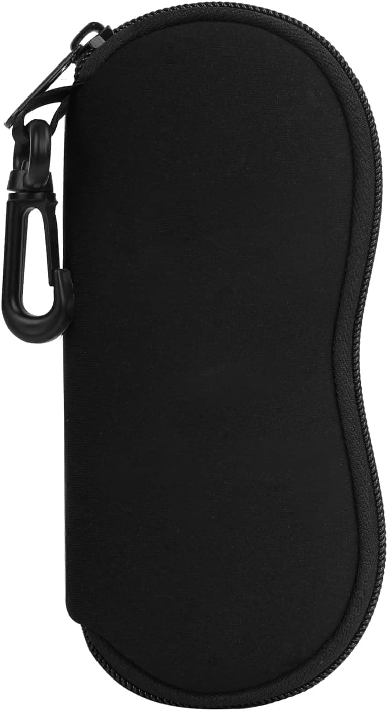 MoKo Sunglasses Soft Case Ultra Light Neoprene Zipper Eyeglass Case for Men Women