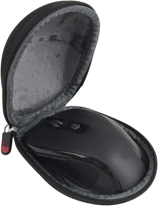 Hermitshell Hard Travel Case Fits VicTsing MM057 / HOTWEEMS D-09 / E-YOOSO/PONVIT/POLEYN 2.4G Wireless Portable Mobile Mouse Optical Mice (Only Case) (Black)