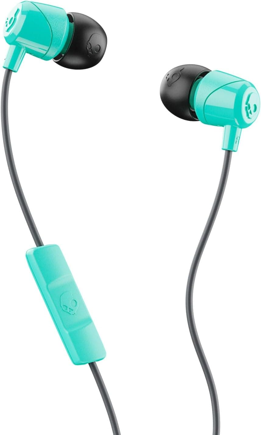Skullcandy Jib Wired Earbuds with 3.5mm AUX Plug, Noise Isolating Fit, in-Line Microphone Call and Track Control, Convenient for Travel - Miami