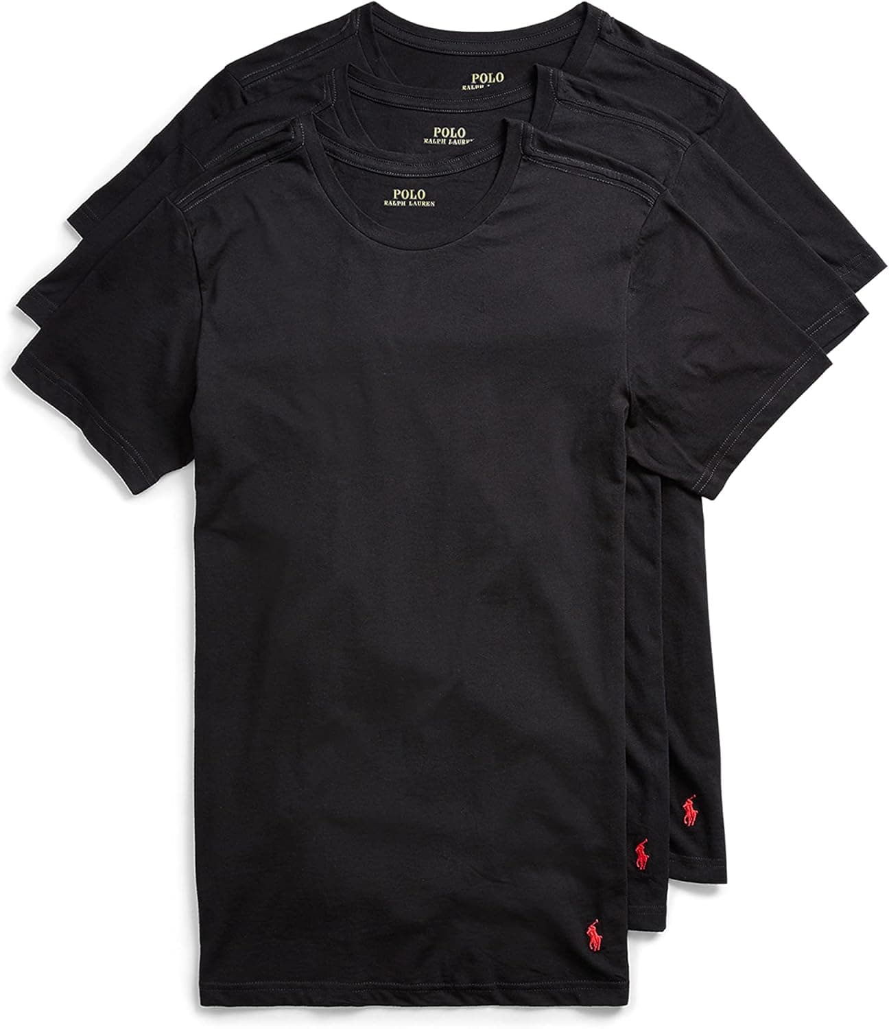 Polo Ralph Lauren Men's Slim Fit Cotton Crew Undershirts 3 Pack