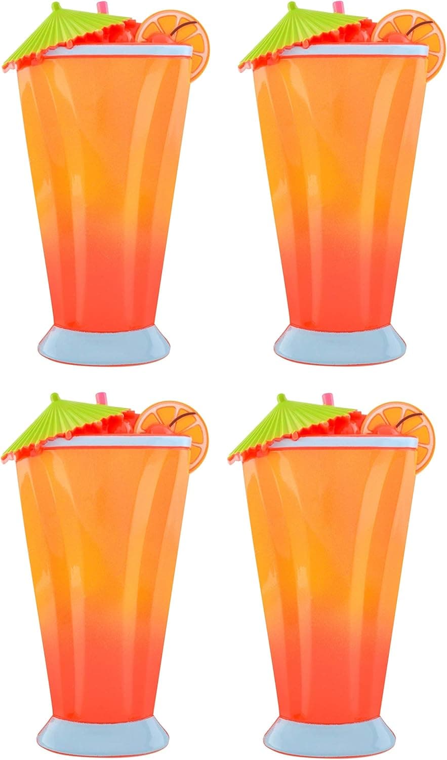 O2COOL Boca Clips - Beach Towel Clips for Beach Chairs, Pool and Patio Accessories Clothes Pins for Bags, 2-Pack (Caribbean Cocktail)