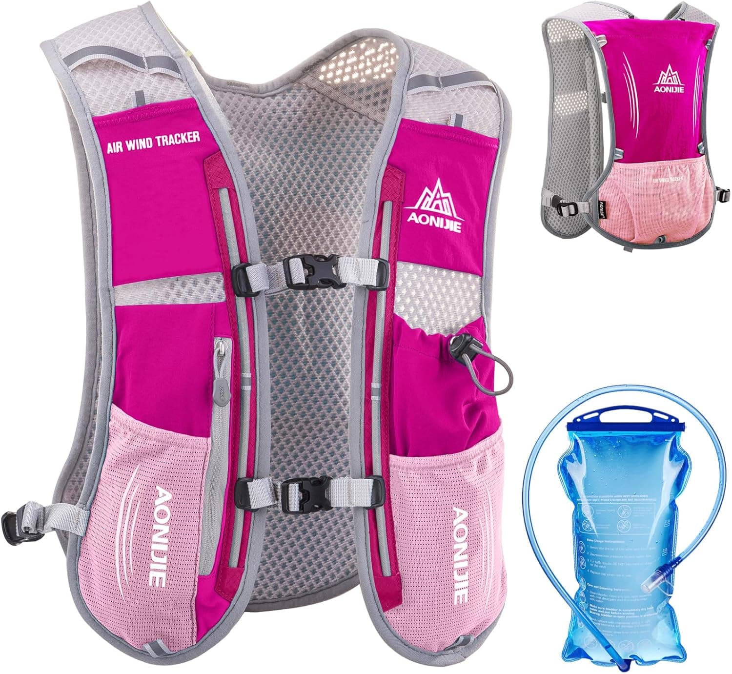 Azarxis Hydration Running Vest Backpack Pack 5L 5.5L for Women and Men Jogging Trail Race Marathon Cycling Hiking