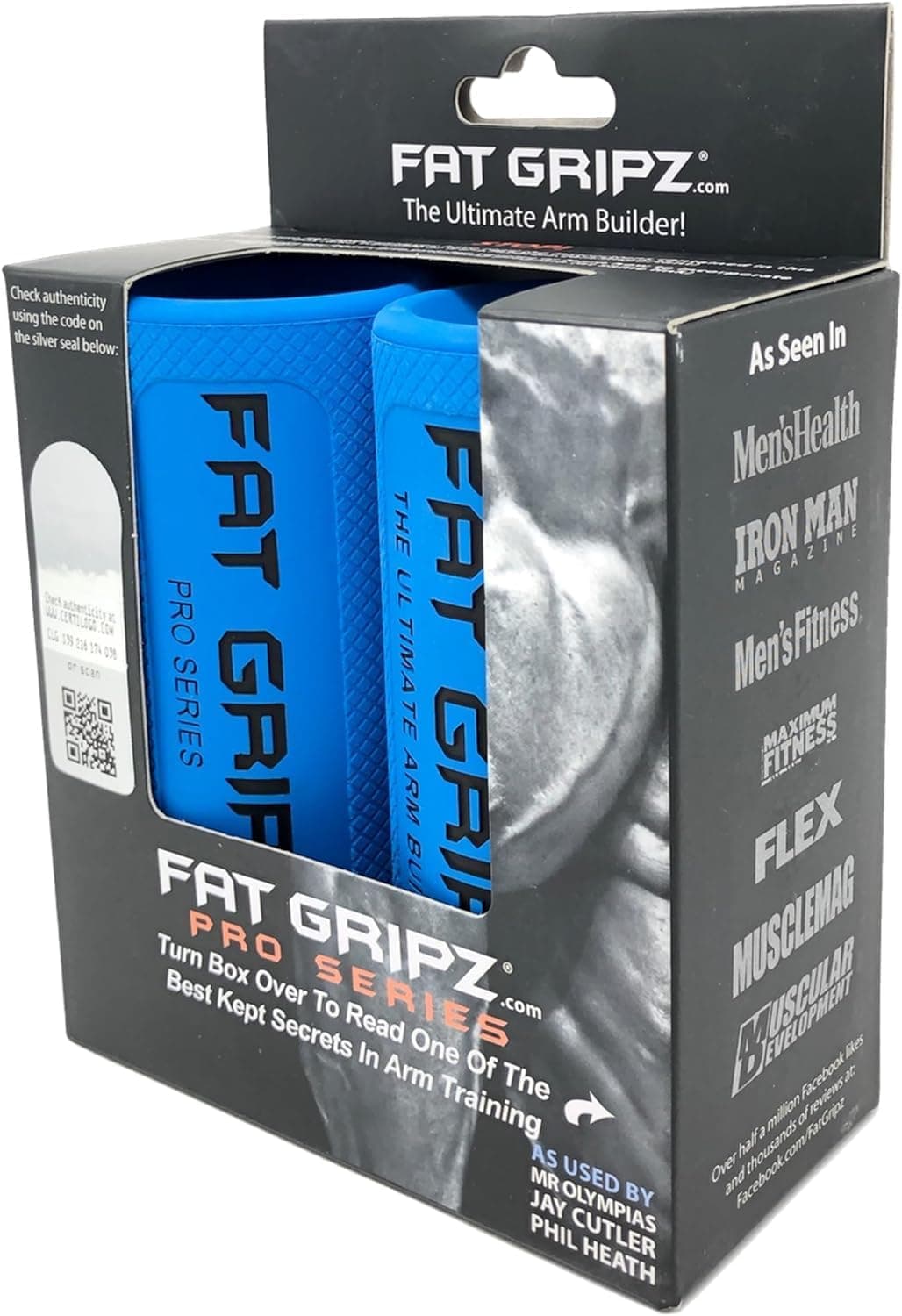 Fat Gripz Pro – Thick Grips For Increased Muscle Fiber Activation (Winner Of 3 Men’s Health Magazine Awards)
