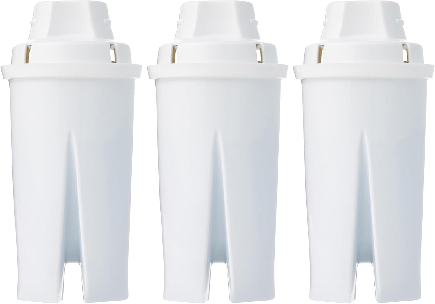 Amazon Basics Enhanced Replacement Water Filters for Water Pitchers, BPA-Free, WQA & NSF Certified, Compatible with Brita Water Pitchers & Drinking Water Filter Systems, 6 Month Filter Supply, 3-Pack
