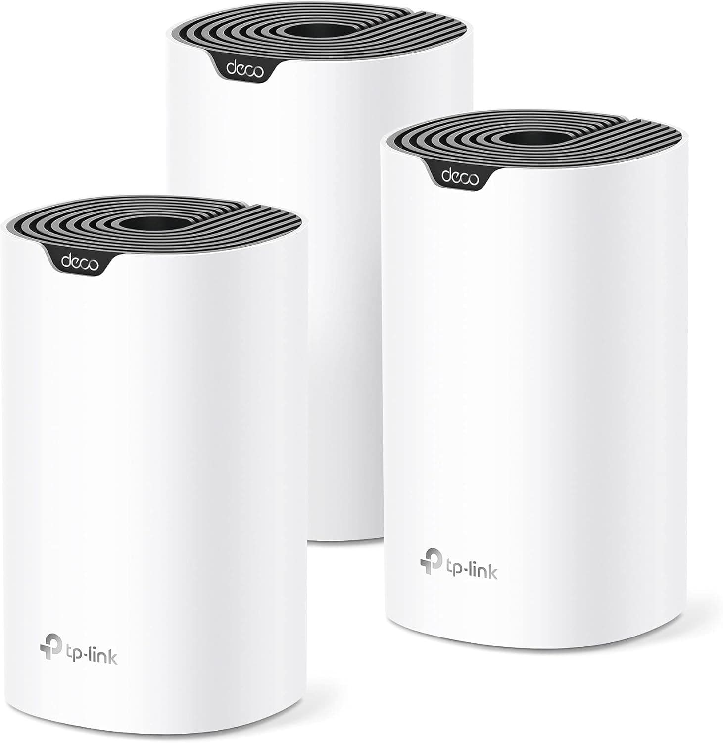 TP-Link Deco S4 Mesh AC1900 WiFi System - Up to 5,500 Sq.ft. Coverage, Replaces WiFi Router and Extender, Gigabit Ports, Works with Alexa, Deco S4(3-Pack)