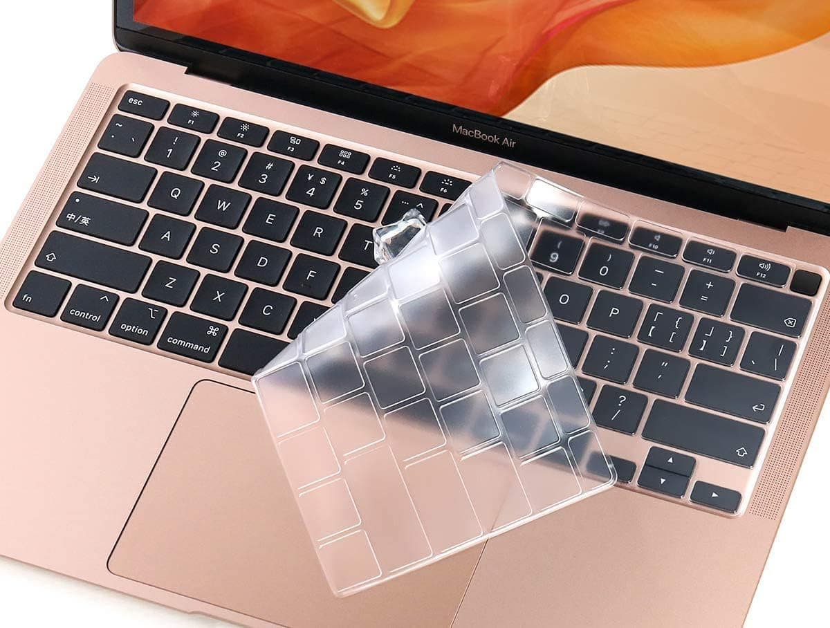 CaseBuy Premium Ultra Thin Keyboard Cover for MacBook Air 13.3 inch 2021 2020 Model A2179 A2337 M1 Chip, MacBook Air 13 inch M1 TPU Protective Skin(Not Fit 2022-2025 Air M2 M3 M4 A2681 A3113 A3240)