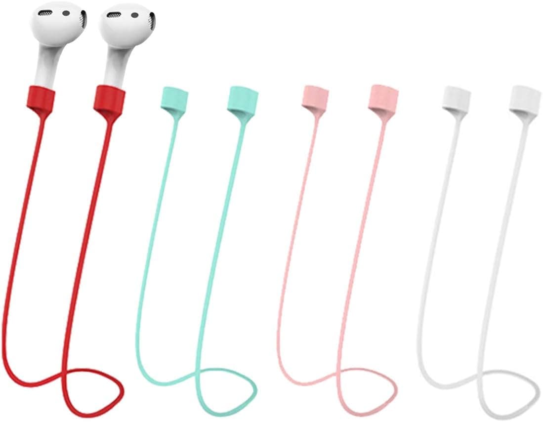 Magnetic Anti-Lost Straps for AirPods,Colorful Soft Silicone Sports Lanyard, Neck Rope Cord