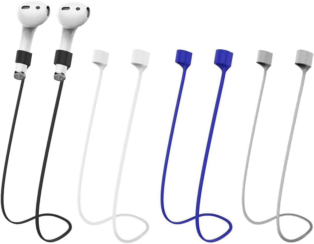 Magnetic Anti-Lost Straps for AirPods,Colorful Soft Silicone Sports Lanyard, Neck Rope Cord