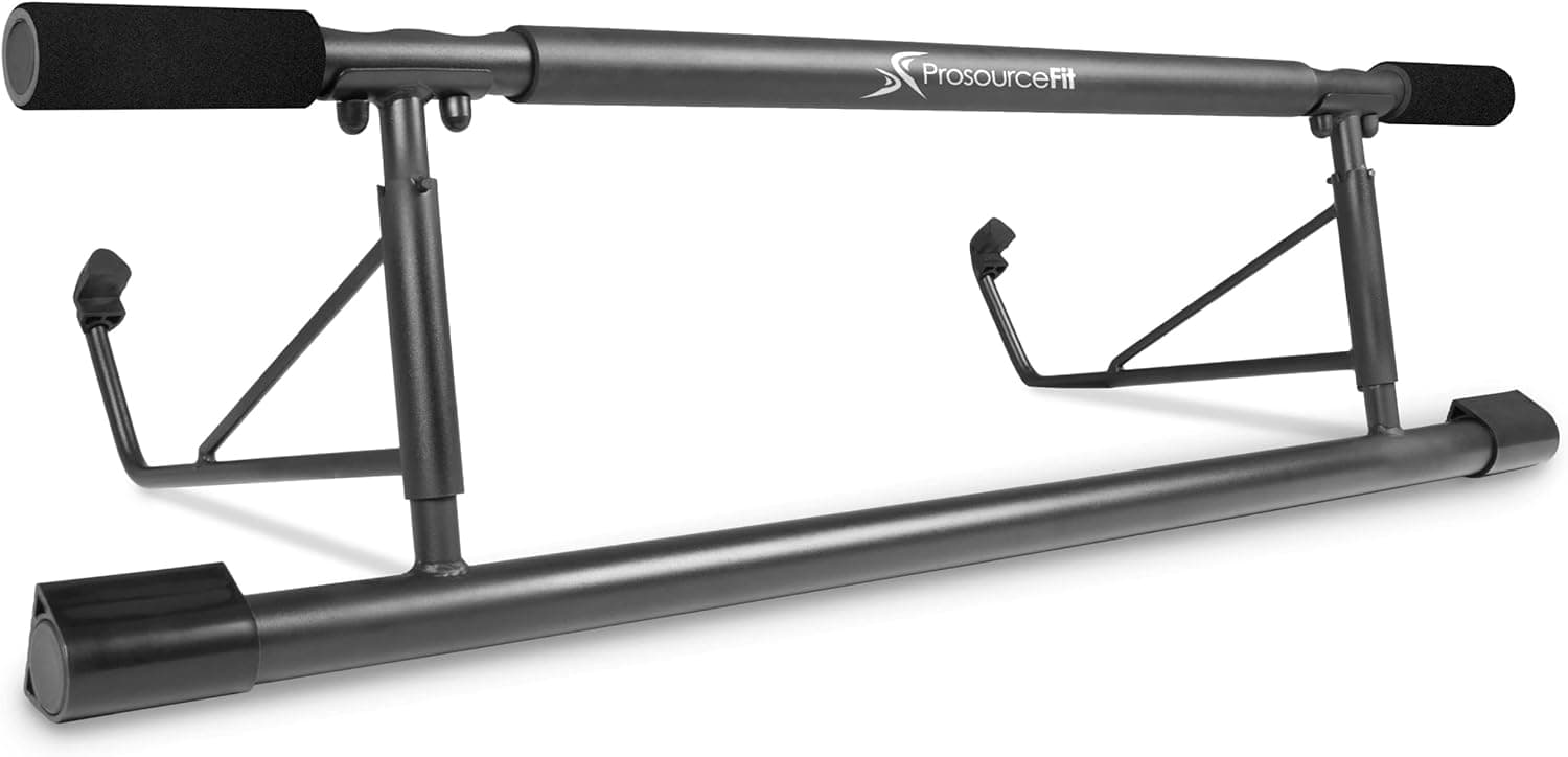 ProsourceFit Foldable Pull Up Bar/Doorway Trainer for Multi Use Fitness & Home Gym Exercise