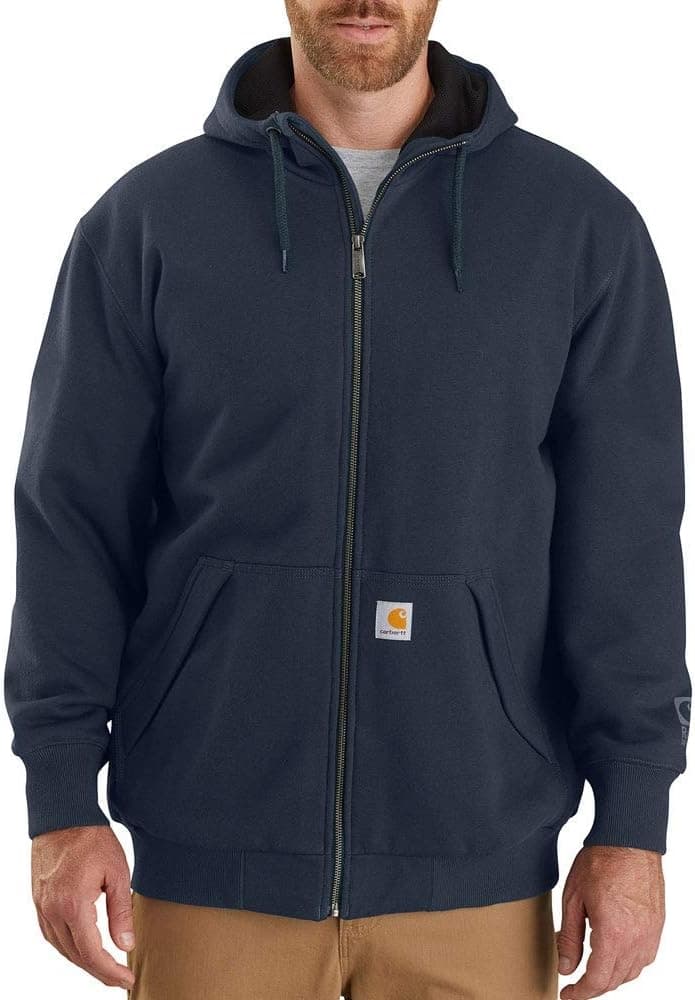 Carhartt Men's Rain Defender Loose Fit Midweight Thermal-Lined Full-Zip Sweatshirt