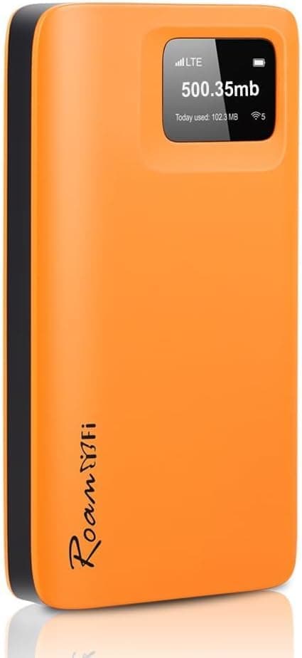 RoamWiFi 4G LTE Mobile Hotspot Router, Worldwide Portable High Speed Hotspot with US 10GB & Global 1GB Data 30Day, 10 Devices No SIM Card Needed,Pocket Hotspot for Travel in 160+ Countries