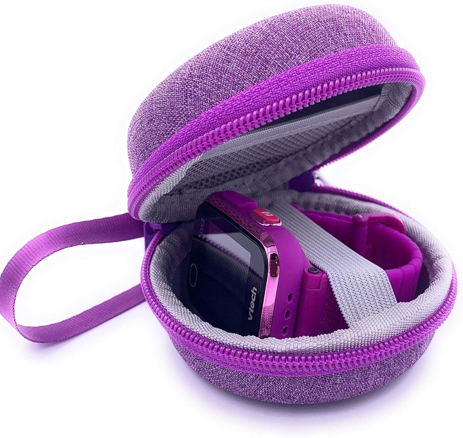 xcivi New Carrying Case for VTech KidiZoom Smartwatch DX4, DX3, DX2, gizmo watch/watch 2 and Little Tikes Tobi/Tobi 2 Robot Smart Watch for Kids, for Vtech Kidizoom Smartwatch Accessory (Purple)