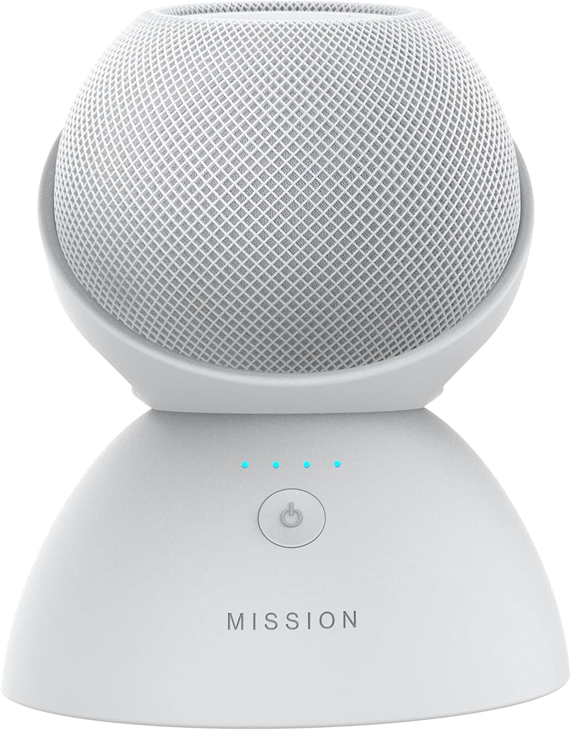 Mission Battery Base for HomePod Mini (White) (Make HomePod Portable)