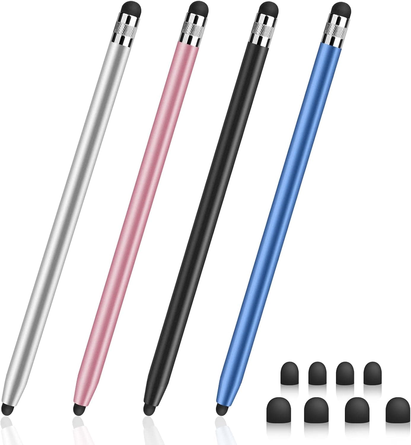 Stylus Pen for Ipad, Digiroot 4 Pcs Stylus Pens for Touchscreen, High Sensitivity & Precision Ipad Stylus, Suitable for iPhone/iPad Pro/Android Tablets, Stylus Pen Compatible with All Touch Screens