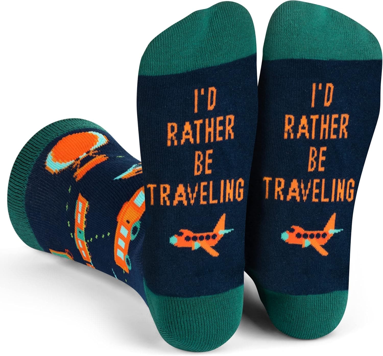 Lavley Travel and State Socks - Fun state-themed gifts for travelers and road trippers - Novelty socks for men and women
