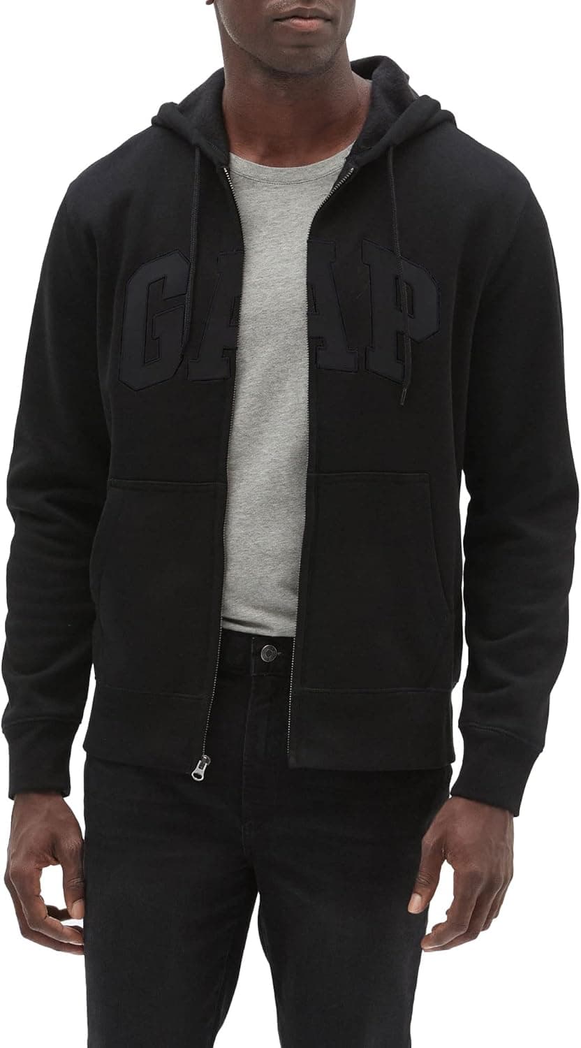 GAP Logo Heritage Hoodie Hooded Full Zip Sweatshirt