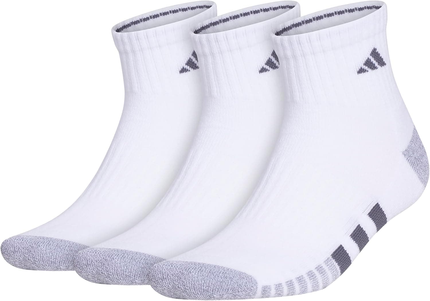 adidas mens Cushioned Quarter Ankle Socks (3-pair Pack)