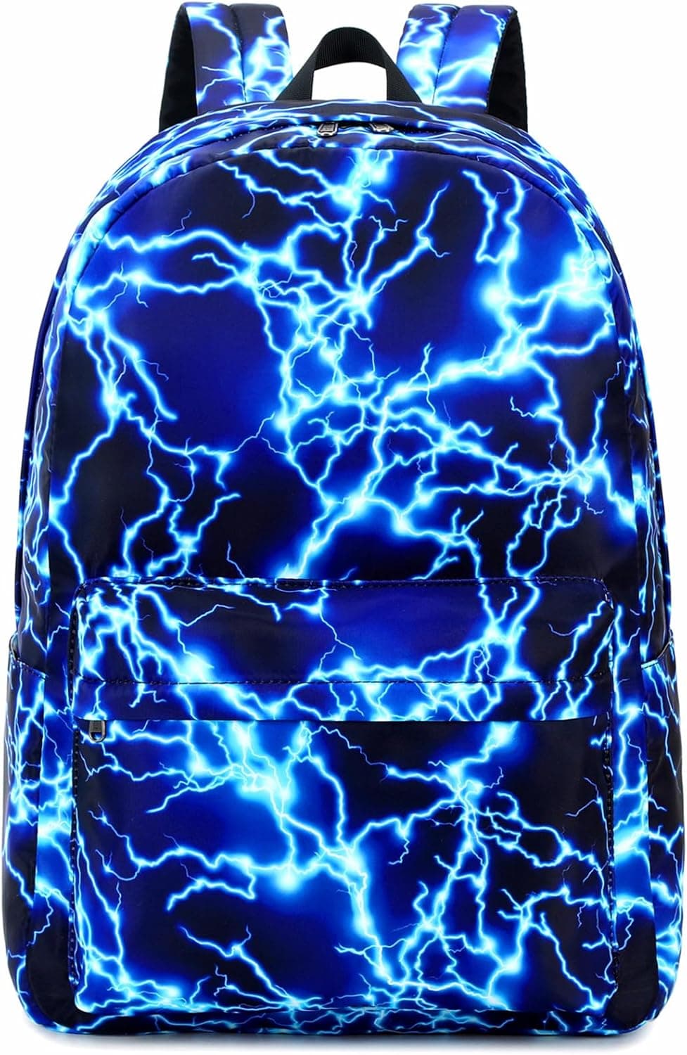 Boy School Backpack Elementary Middle Lightning Bookbag Laptop Teenager Waterproof Lightweight 17 Inches (1-Blue)