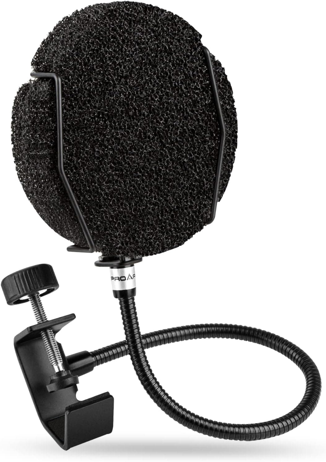 Pop Filter for Microphone - Sponge Layered Pop Wind Screen with Enhanced Flexible 360° Gooseneck