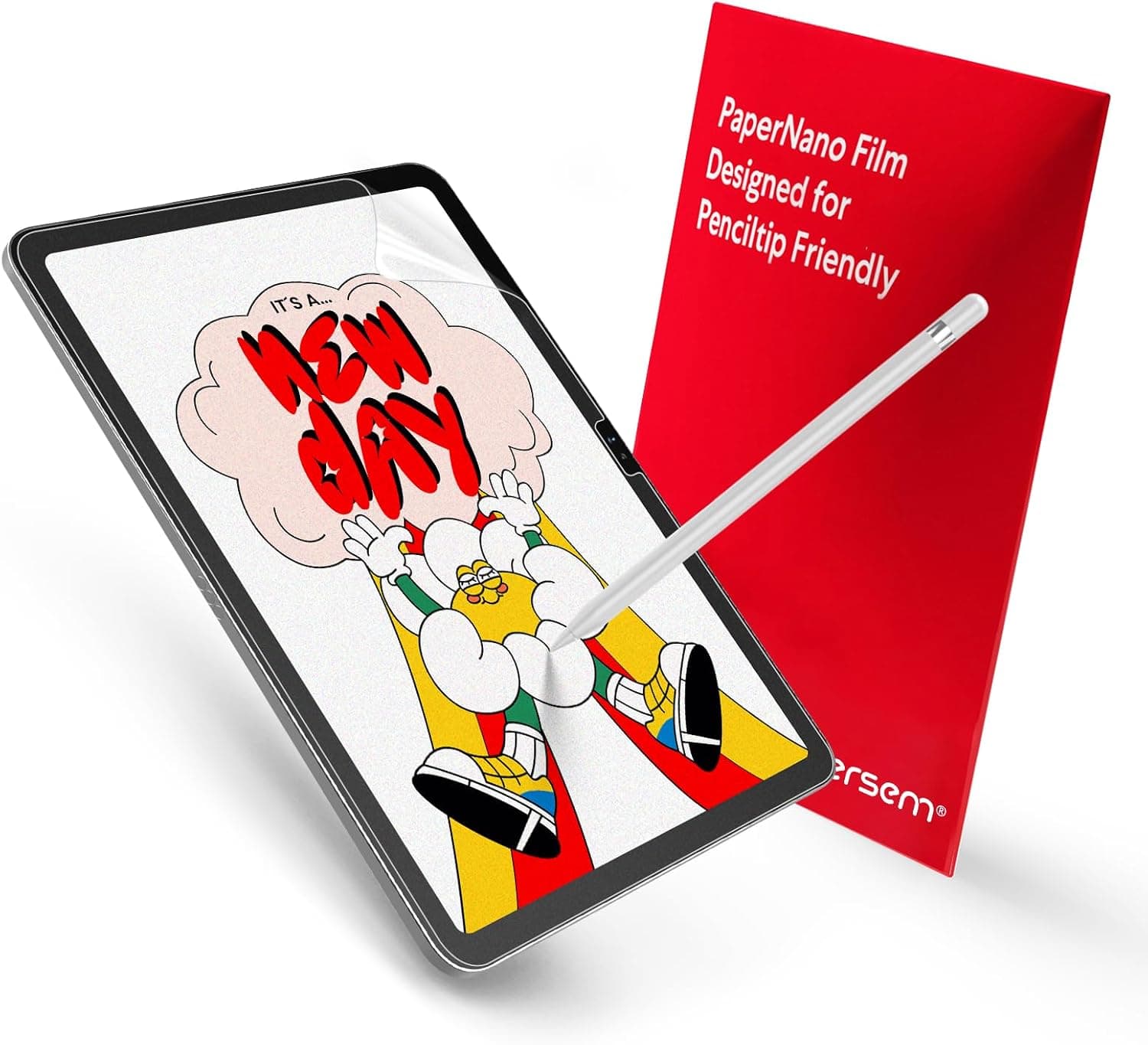 bersem 2-Pack Paperfeel Screen Protector for iPad A16 11th/10th Generation (11/10.9 Inch, 2025/2022) & iPad Air 11 Inch M3 2025/M2 2024, Matte PET Film, Anti-Glare, Case Friendly, EZ Kit