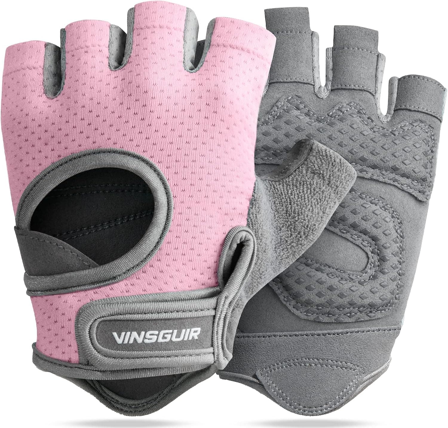 VINSGUIR Workout Gloves for Women and Men, Breathable Weight Lifting Gloves for Gym Exercise, Fitness, Training, and Cycling, with Excellent Grip and Cushion Pads