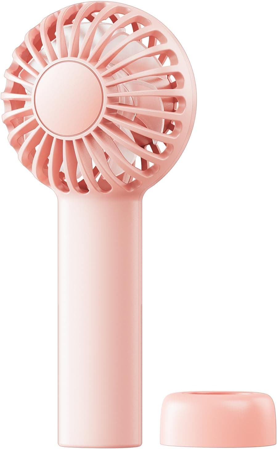SWEETFULL Mini Portable Fan - Rechargeable Handheld Fan, 3 Speeds Personal Small Hand Gifts for Travel Essentials, Lash, Makeup, Eyelash, Kids, Girls, Women - USB, Cute Design Pink