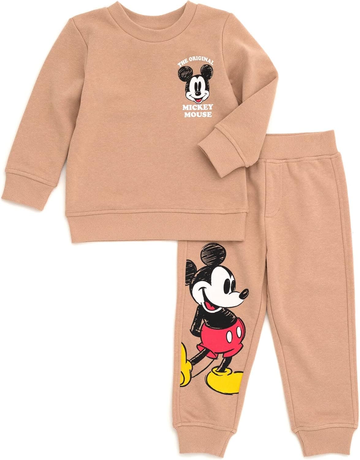 Disney Christmas Fleece Sweatshirt and Pants Outfit Set Newborn to Big Kid Sizes (Newborn - 10-12)