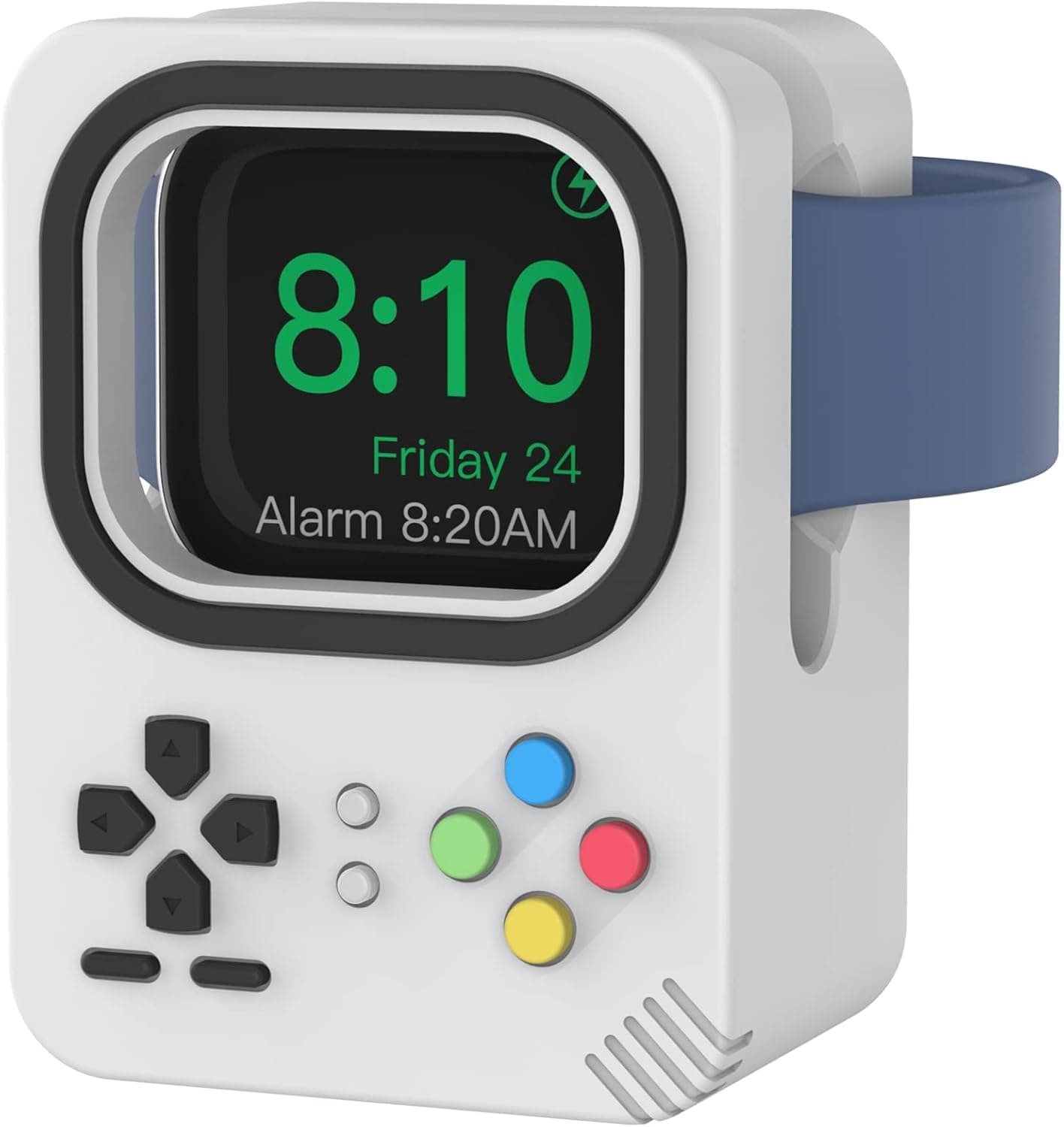 Delidigi Charger Stand Compatible with Apple Watch Ultra 3 2 1, SE 3 2 1, Series 11 10 9 8 7 6 5 4 3 2 1 (49mm, 45mm, 44mm, 42mm, 41mm, 40mm, 38mm) Silicone Charging Holder Dock