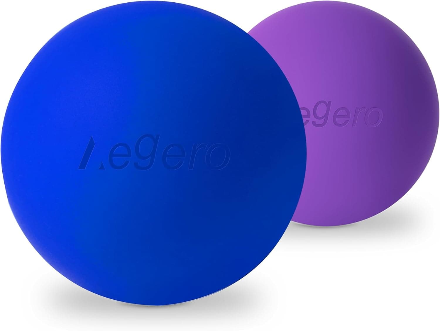 Massage Lacrosse Balls for Myofascial Release,Yoga Deep Tissue Massage,Trigger Point Therapy and Foot Plantar Fasciitis,Muscle Soreness Massager Ball (2Pack,Deep Blue and Purple)