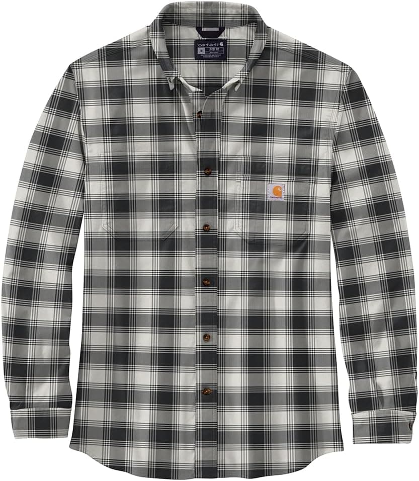 Carhartt Men's 105945 Rugged Flex® Relaxed Fit Midweight Flannel Long-S - X-Large Tall - Malt