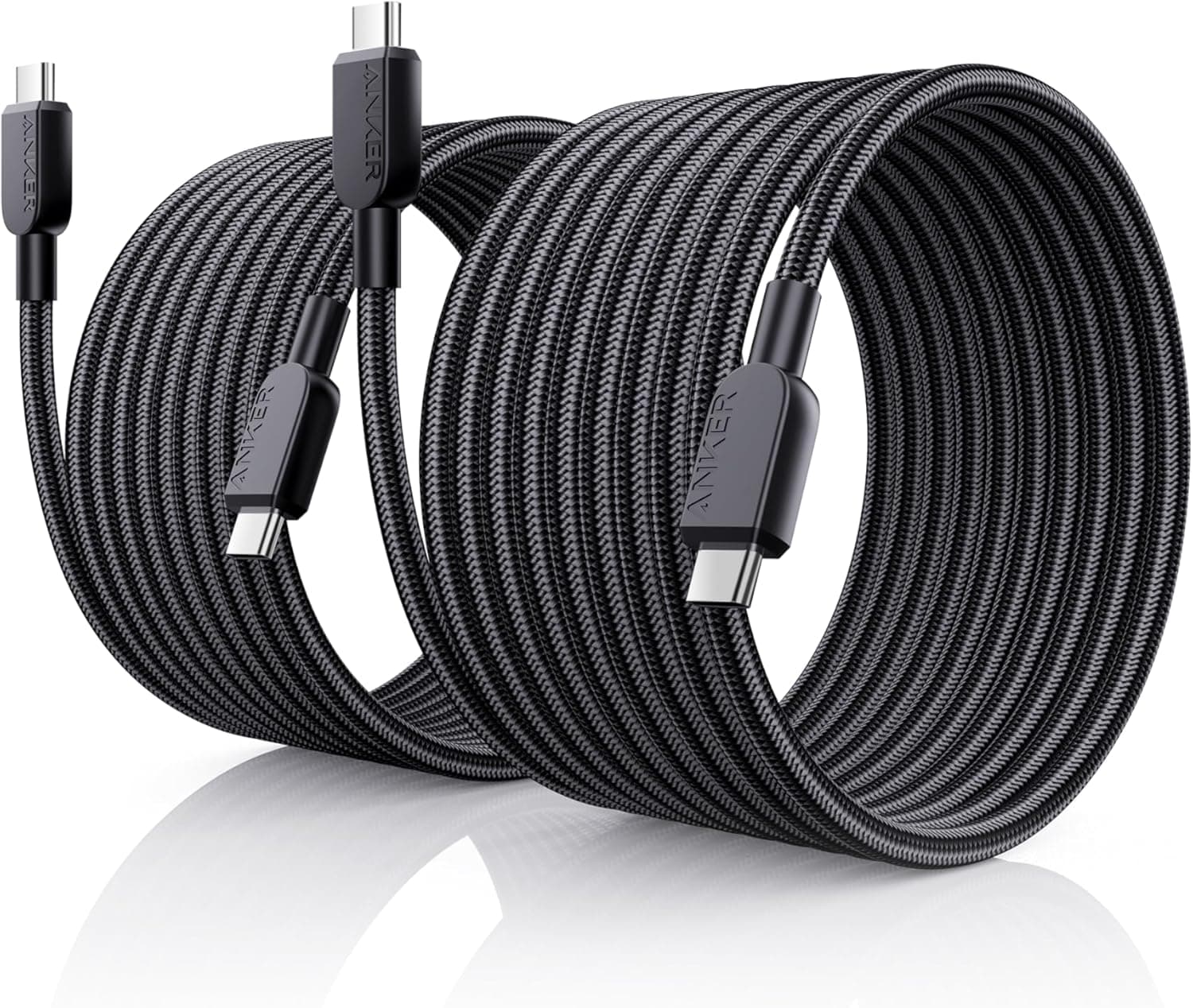 Anker USB C to USB C Cable (2Pack, 10FT),240W Type-C Fast Charging Cord for iPhone 17/16 Series,MacBook Pro 2020,iPad Air 4 and More (Black)