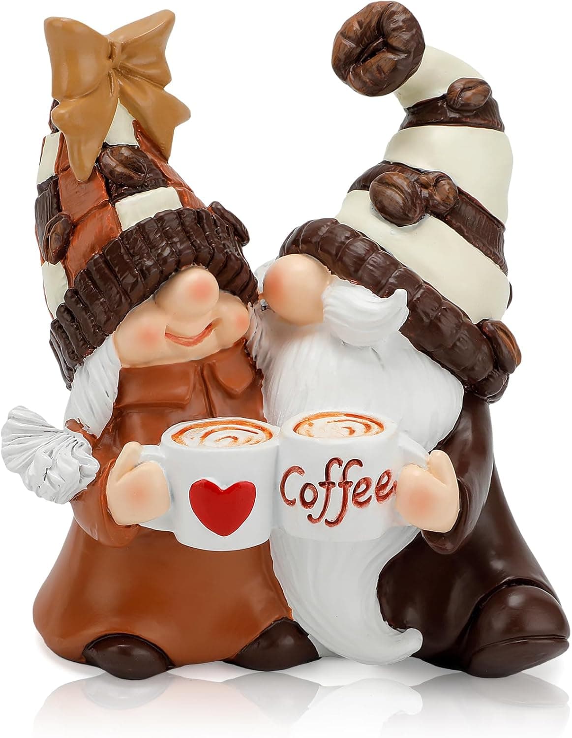 Coffee Gnomes Coffee Bar Decor Accessories Spring Summer Gnome Decorations Gifts Fall Gnomes Decorations for Home Tiered Tray Table Ornaments Indoor