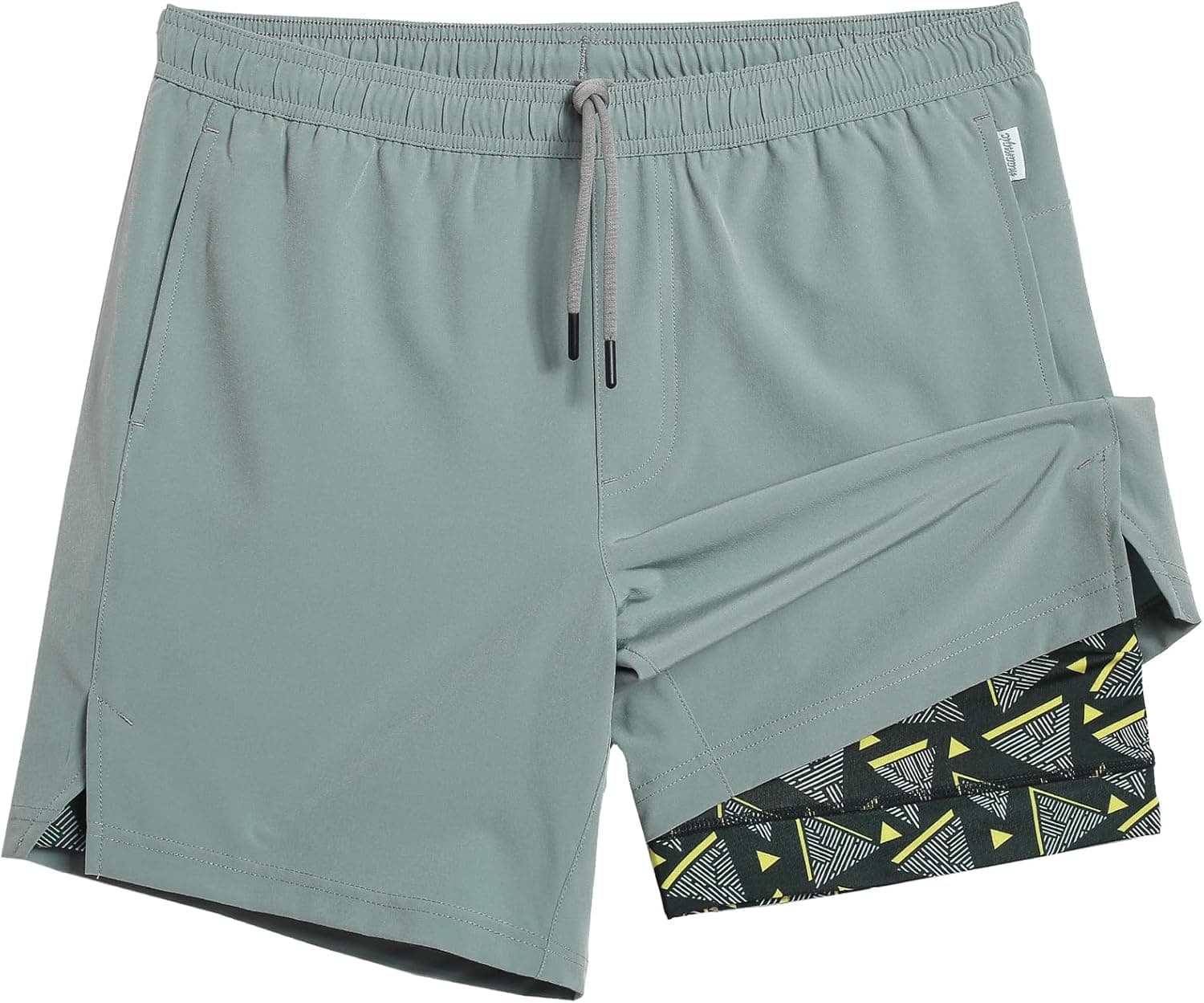 maamgic Gym Shorts for Men 7 inch Inseam with Liner Stretch 2 in 1 Workout Shorts Men Quick Dry Athletic Running Shorts