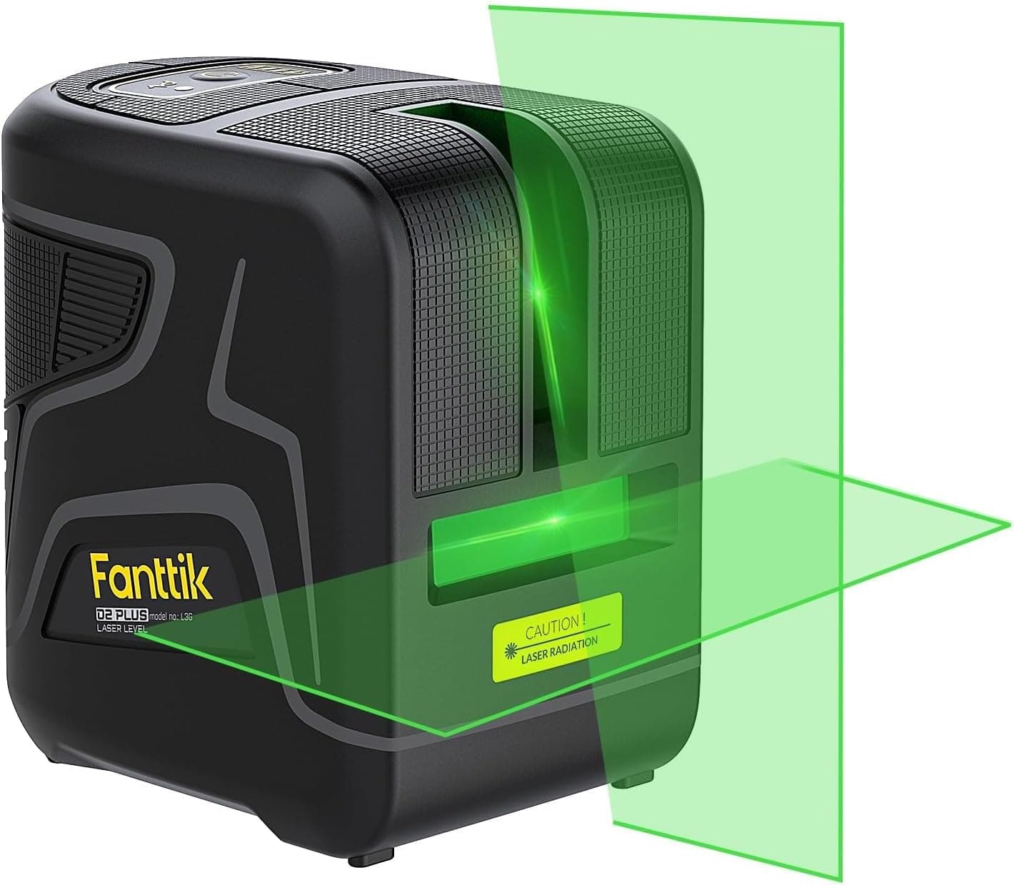 Fanttik D2 PLUS Laser Level, 100 ft Green Cross Line, Vertical Beam Spread Covers of 130°, Self Leveling Mode, 2600 mAh Built-in Rechargeable Battery, USB-C, Pulse Mode, 360° Magnetic Base