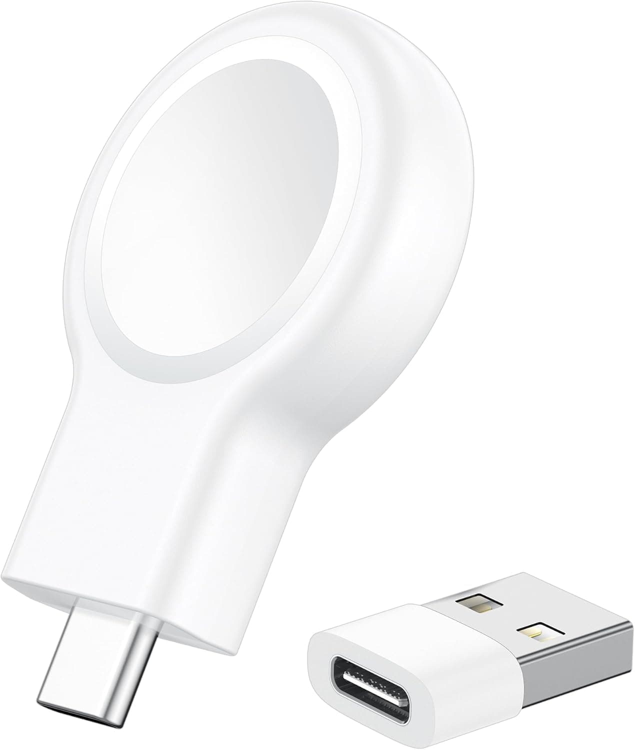 𝟐𝟎𝟐𝟓 𝐔𝐩𝐠𝐫𝐚𝐝𝐞 for Apple Watch Charger,Magnetic Portable iWatch Charger USB C&USB A Fast Wireless Charging Travel Watch Charger for iWatch Ultra2/Ultra/SE2/SE Series 10/9/8/7/6/5/4/3/2/1