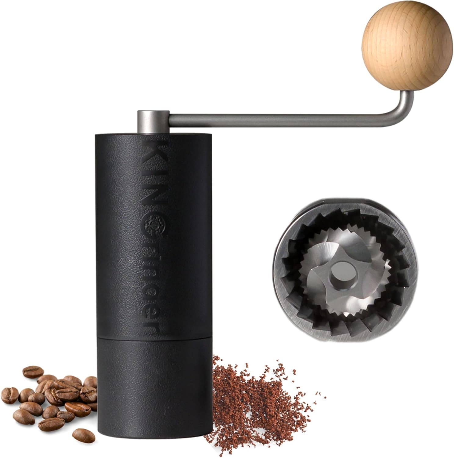【Famous KOL Recommended】KINGrinder P0 Lightweight Manual Hand Coffee Grinder for Moka pot, French Press, Drip with Assembly Consistency Stainless Steel Conical Burr Mill, 20g Capacity