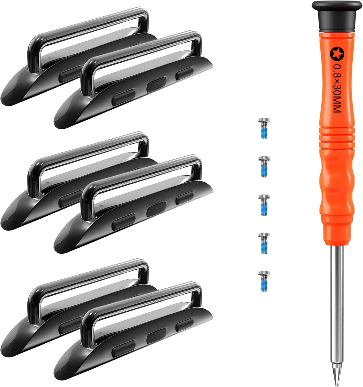 Watch Band Connectors for Apple Watch Band Adapter, Replacement Link Attachment for iWatch Ultra (49mm) Series 10 (46 42mm) 9 8 7 (45 41mm) 6 5 4 SE (44 40mm) 3 2 1 (42 38mm) Straps 3pack