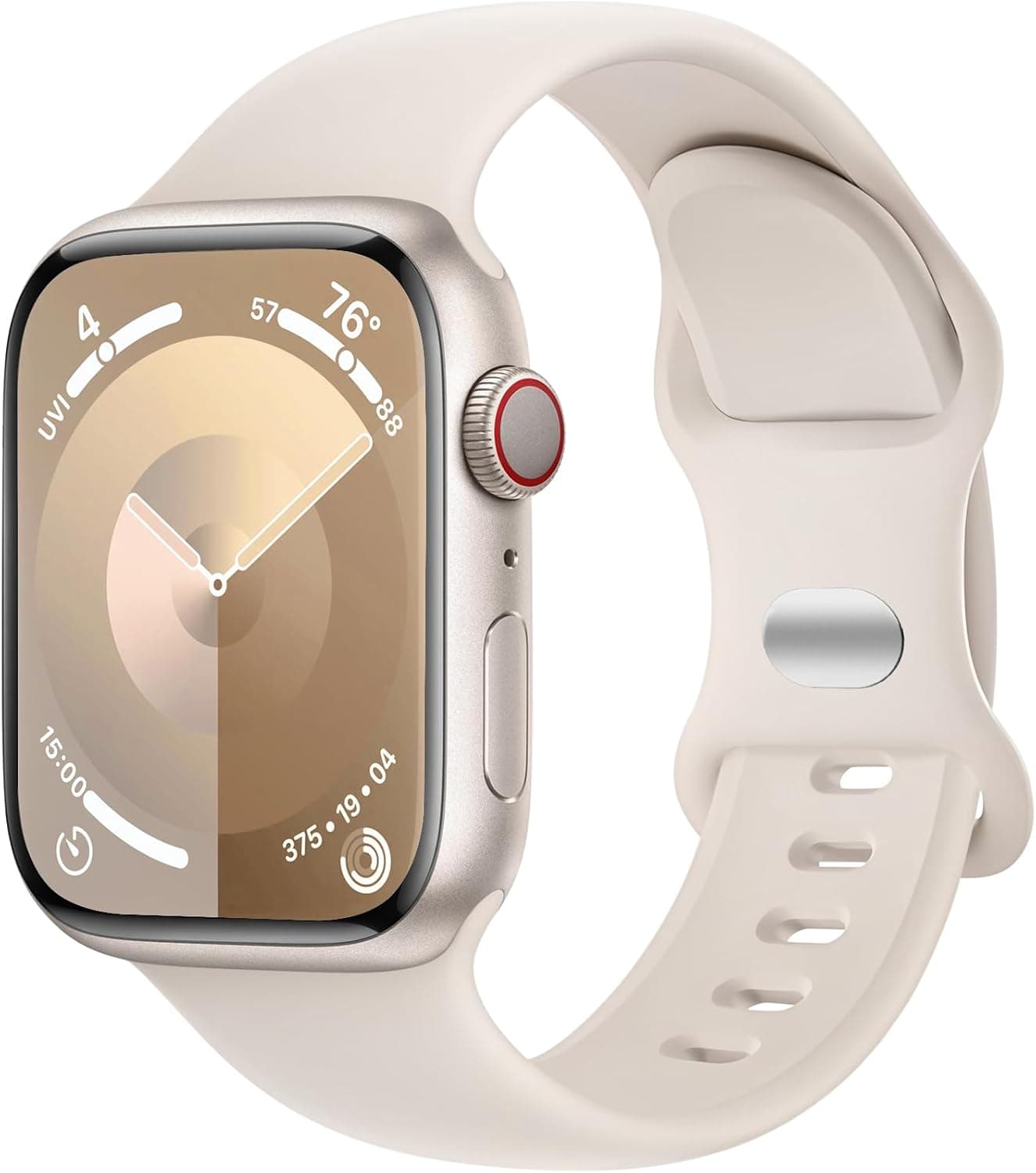 DaQin Sport Band Compatible with Apple Watch Bands 40mm 41mm 42mm 44mm 45mm 46mm 49mm 38mm Women Men, Soft Silicone Waterproof Wristband Strap for iWatch Band Series 11 10 9 8 7 6 5 4 3 2 1 SE Ultra