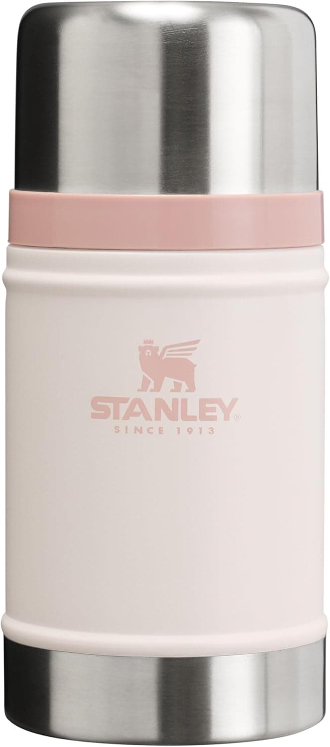 STANLEY Vacuum Insulated Large Food Jar, 18/8 Stainless Steel Food Jar for Cold and Hot Food, Soup Thermos with Leak Proof Lid Doubles as Cup, Wide Mouth Food Thermos